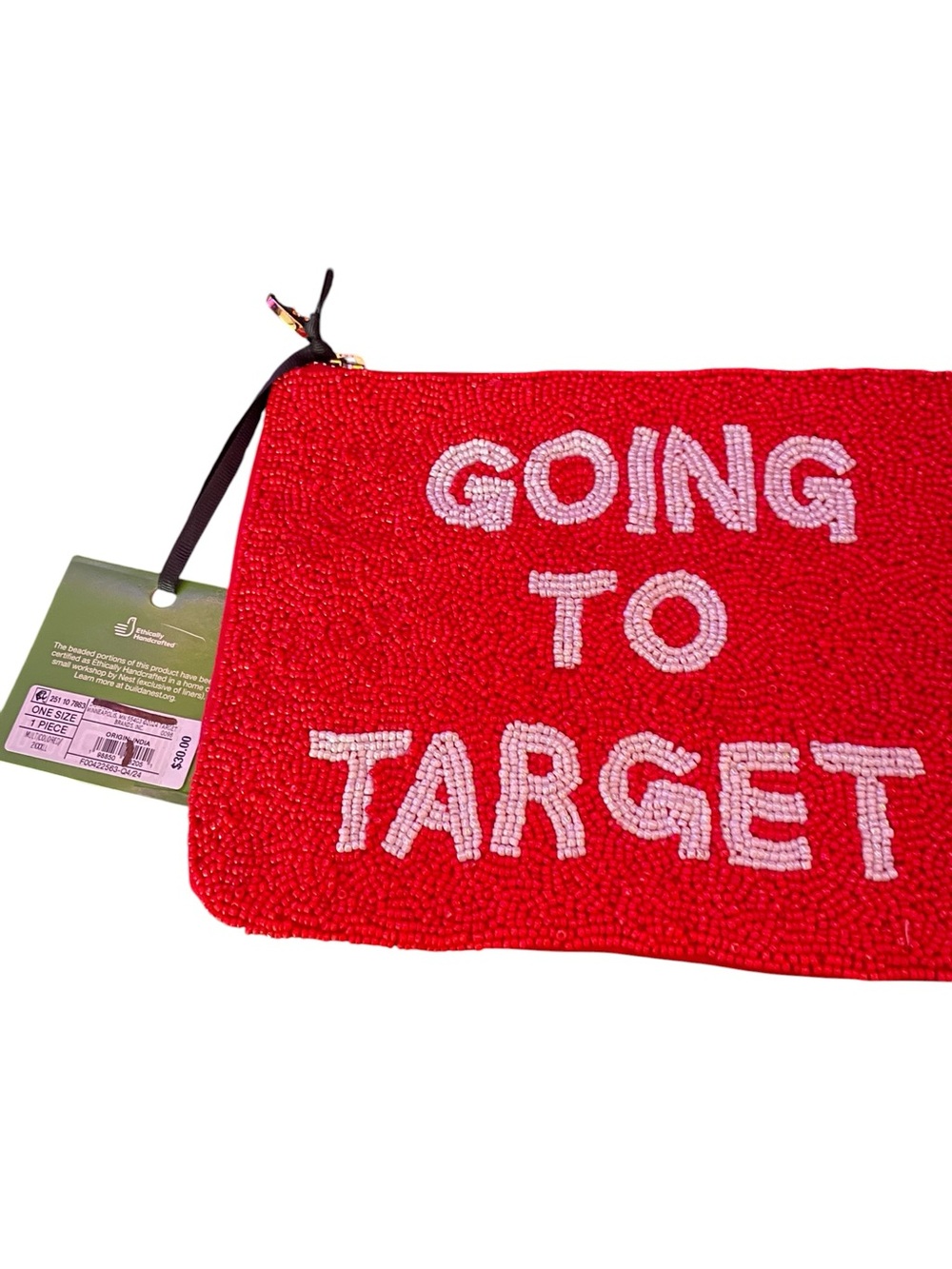 NWT Kate Spade x Target Limited Edition "Going to Target" Beaded Clutch- Red